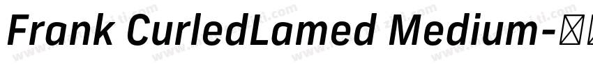 Frank CurledLamed Medium字体转换